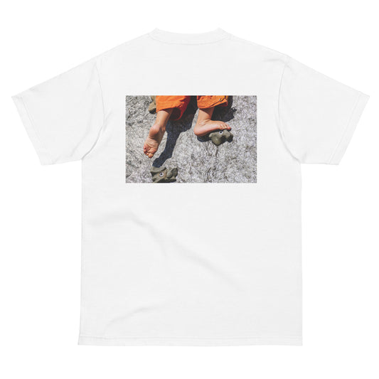 「Climb with small feet」 半袖Tシャツ
